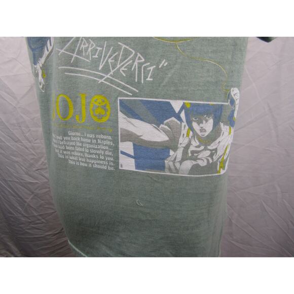 Jojo's Green Bizarre Adventure Crew Neckline Short Sleeves T-Shirt Size Medium - Picture 10 of 12